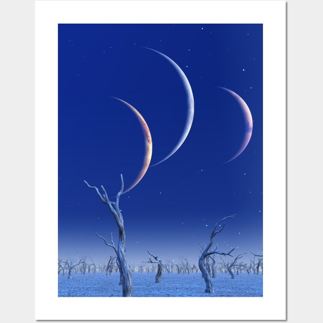 Three planets rise Wall Art by rolffimages